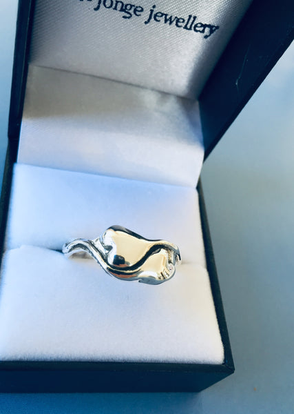 Entwined Hearts Ring (Sterling Silver)