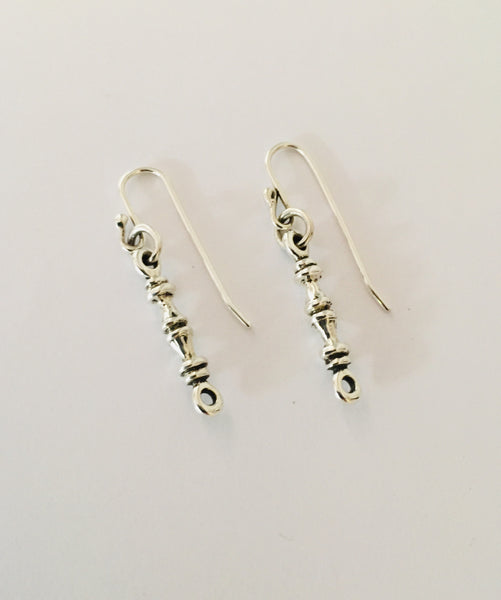 Fine Life Chain Earrings (Silver)