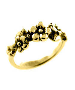 Five Flower Forget-me-not Ring (18ct Gold)