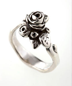 Flowering Hobart Rose Ring (Silver)