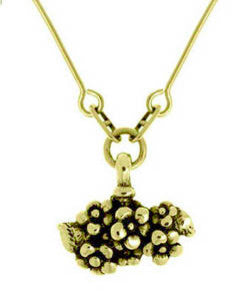 Forget-me-not Cluster Pendant (18ct Gold)
