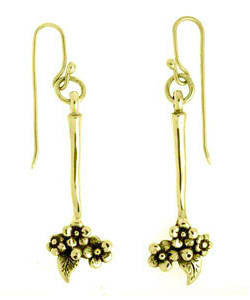 Forget-me-not Drop Earrings (18ct Gold)
