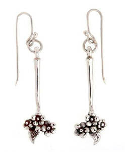 Forget-me-not Drop Earrings (Silver)