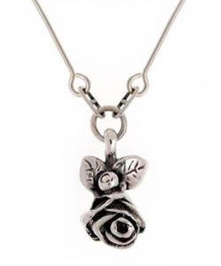 Full Bloom Hobart Rose Pendant (Silver)