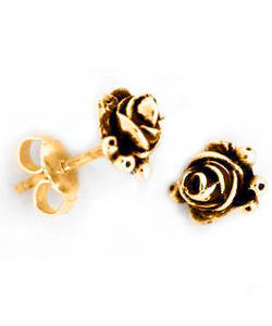 Hobart Rose Bud Earrings (18ct Rose Gold)