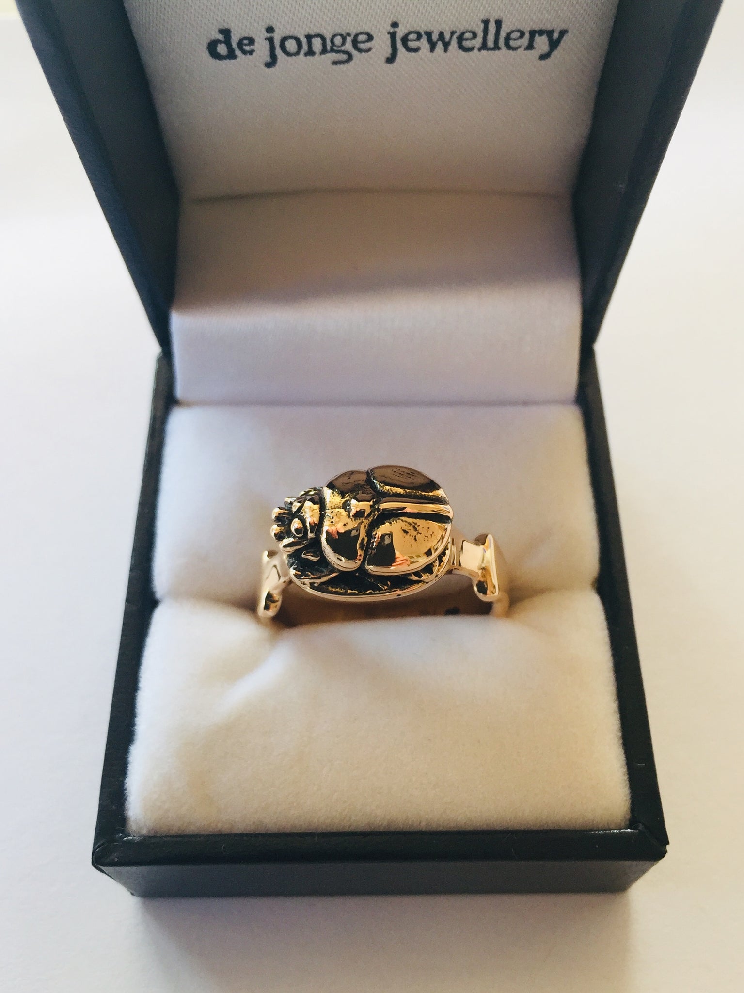 Scarab Beetle Ring (18ct Rose Gold)