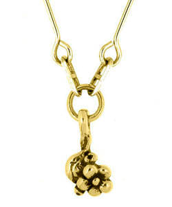 Single Flower Forget-me-not Pendant (18ct Gold)