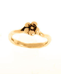 Single Flower Forget-me-not Ring (18ct Rose Gold)