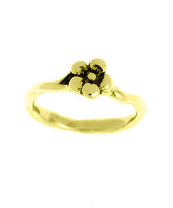 Single Flower Forget-me-not Ring (18ct Gold)