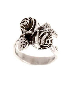 Twin Hobart Rose Ring (Silver)