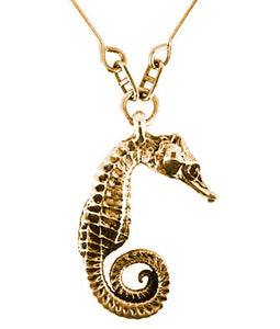 Majestic Seahorse Pendant (18ct Rose Gold)