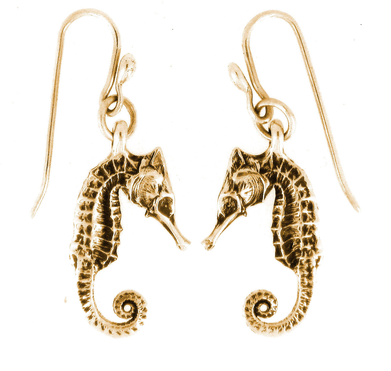 Seahorse Earrings (18ct Rose Gold)